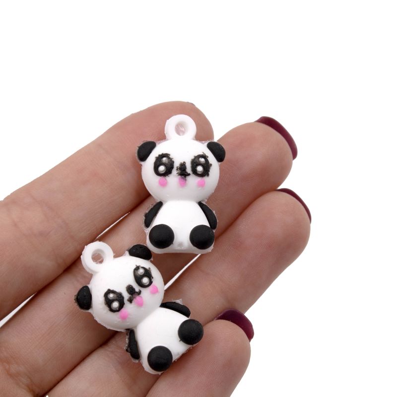 PINGENTE-PANDA-25MM-EMBORRACHADO-COM-100-PECAS---PRETO-E-BRANCO