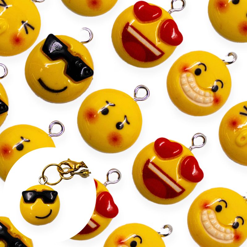 PINGENTE-EMOJIS-16X21MM-EM-RESINA-100-PECAS---103---COLORIDO