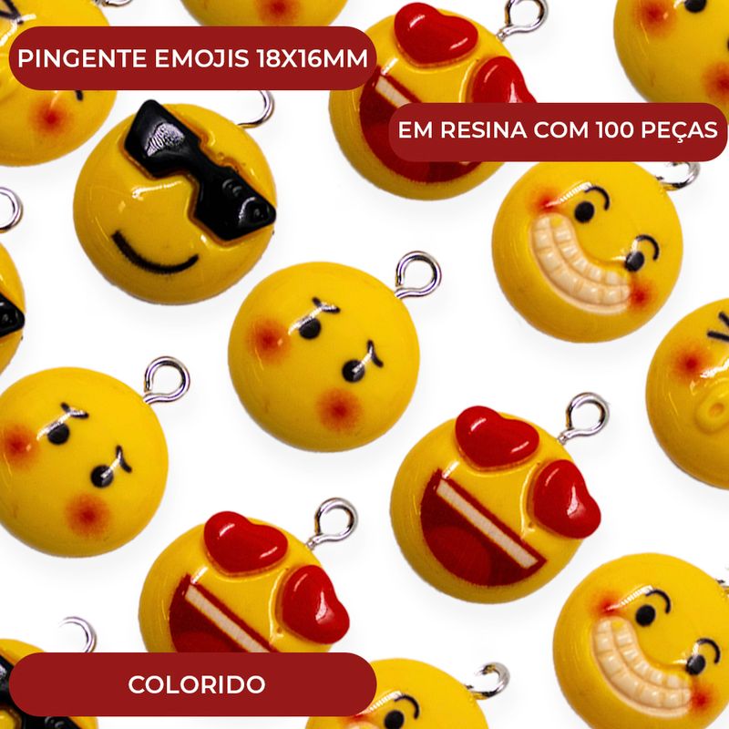 PINGENTE-EMOJIS-16X21MM-EM-RESINA-100-PECAS---103---COLORIDO