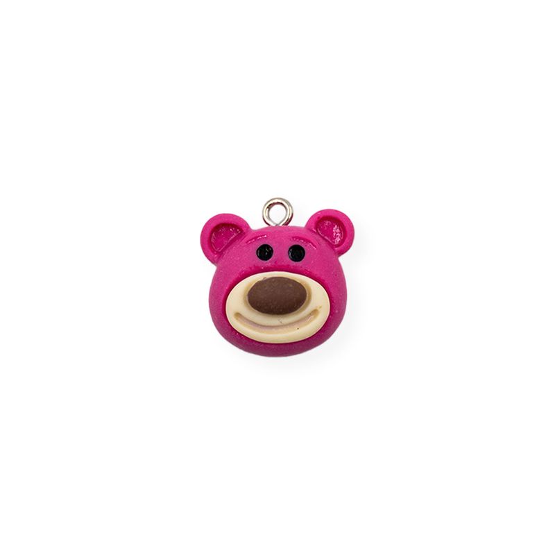 PINGENTE-TOY-STORY-ROSTO-LOTSO-19X21MM-EM-RESINA-COM-100-PECAS---213---ROSA-Z13