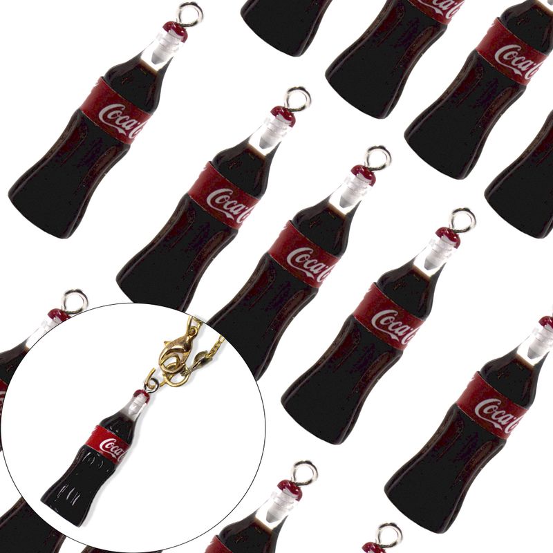 PINGENTE-GARRAFA-DE-COCA-COLA-10X30MM-EM-RESINA-COM-50-PECAS---225---PRETO-225