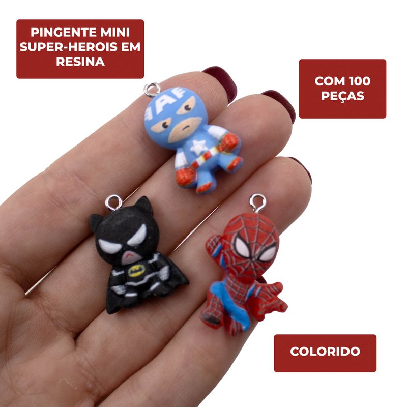 PINGENTE-MINI-SUPER-HEROIS-EM-RESINA-COM-100-PECAS---103---COLORIDO