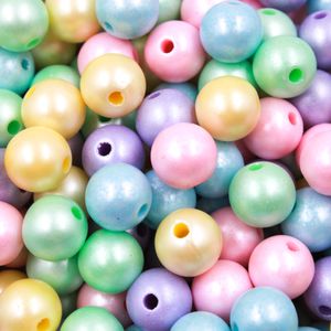 BOLA CANDY FOSCA PASSANTE 10MM EM PLASTICO COM 250GR