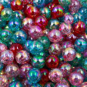 BOLA TRANSLUCIDA COM GLITTER 10MM EM PLASTICO COM 500G