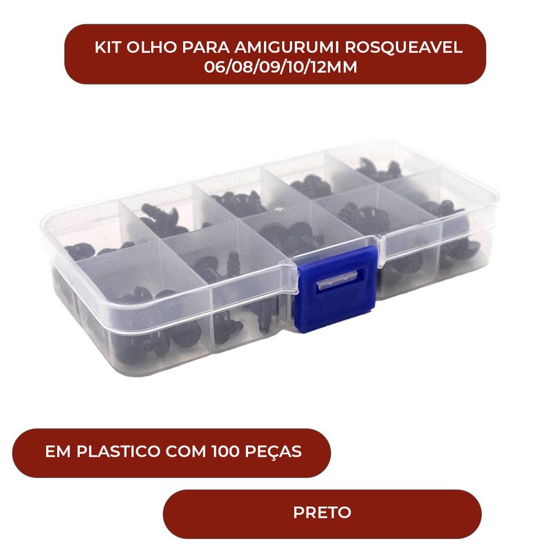 KIT-DE-OLHOS-COM-TRAVA-PARA-AMIGURUMI-06-12MM-EM-PLASTICO-COM-100-PECAS---225---PRETO-225