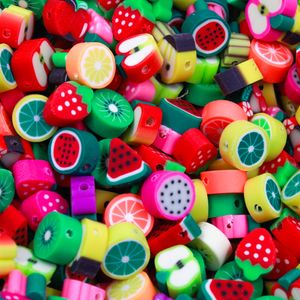 ENTREMEIO FIMO DE FRUTAS 10MM EM PVC COM 500 PEÇAS