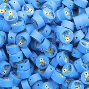 ENTREMEIO FIMO MINIONS 10MM EM PVC COM 500 PEÇAS