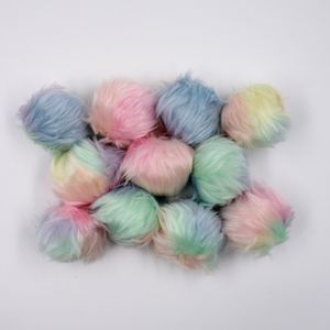 POMPOM TIE DYE 8CM EM POLIESTER COM 40 PEÇAS