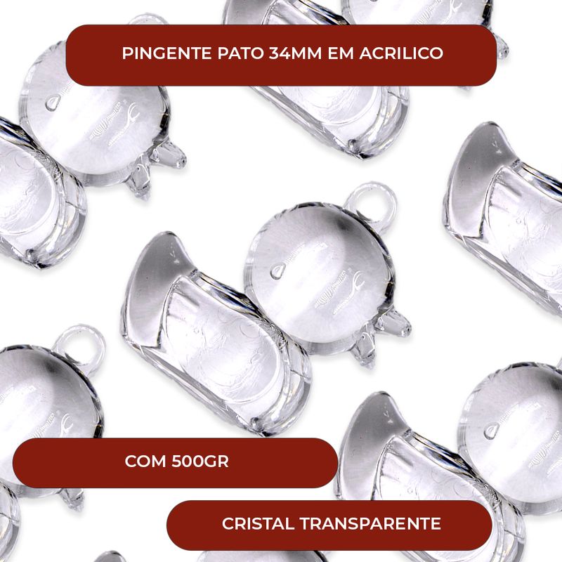 PINGENTE-PATO-34MM-EM-ACRILICO-COM-500G---001---CRISTAL-TRANSPARENTE-001