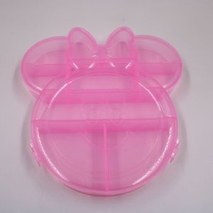 CAIXA ORGANIZADORA MINNIE 17X16CM EM PLASTICO COM 10 DIVISORIAS