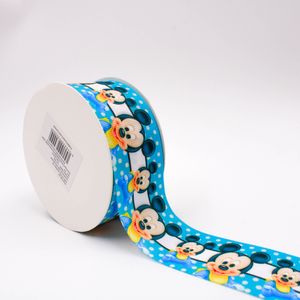 FITA ESTAMPADA MICKEY BEBÊ 38MM EM POLIESTER COM 09 METROS