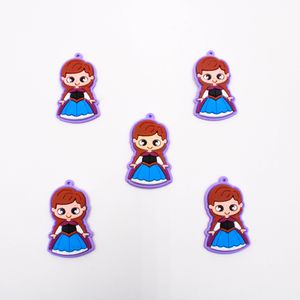 PINGENTE ANNA FROZEN 26X26MM EMBORRACHADO COM 50 PEÇAS