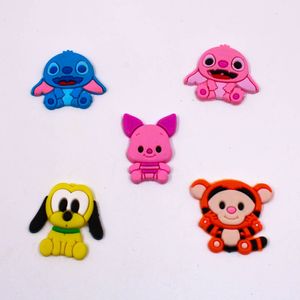 APLIQUE POOH E STITCH EMBORRACHADO COM 50 PEÇAS