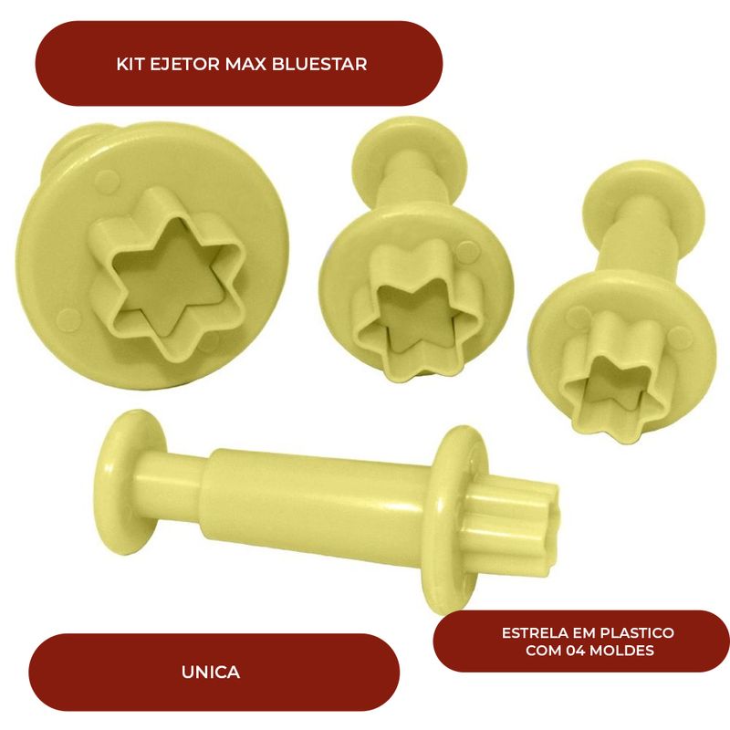 KIT-EJETOR-MAX-BLUESTAR-ESTRELA-EM-PLASTICO-COM-04-MOLDES---UNICA