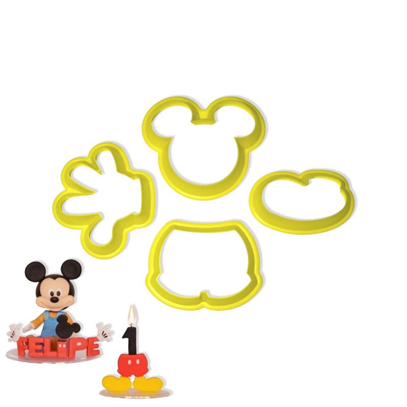 KIT-CORTADOR-BLUESTAR-MICKEY-EM-PLASTICO-COM-04-PECAS---UNICA