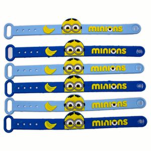 KIT PULSEIRAS MINIONS 02X20CM EMBORRACHADO COM 12 PEÇAS