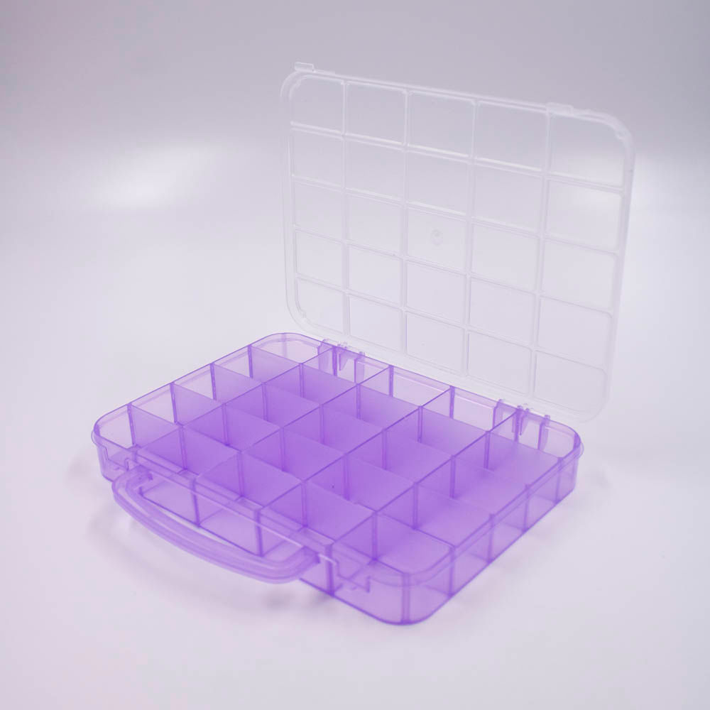 MALETA-ORGANIZADORA-TRANSLUCIDA-RETANGULAR-12X17CM-25-DIVISORIAS-EM-PLASTICO---LILAS