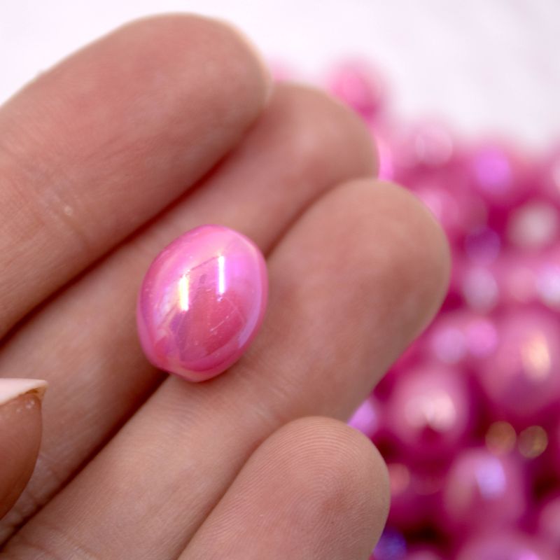 OVAL-PASSANTE-LEITOSO-IRISADO-10X14MM-EM-ACRILICO-COM-500G---206---ROSA-CHICLETE-Z6