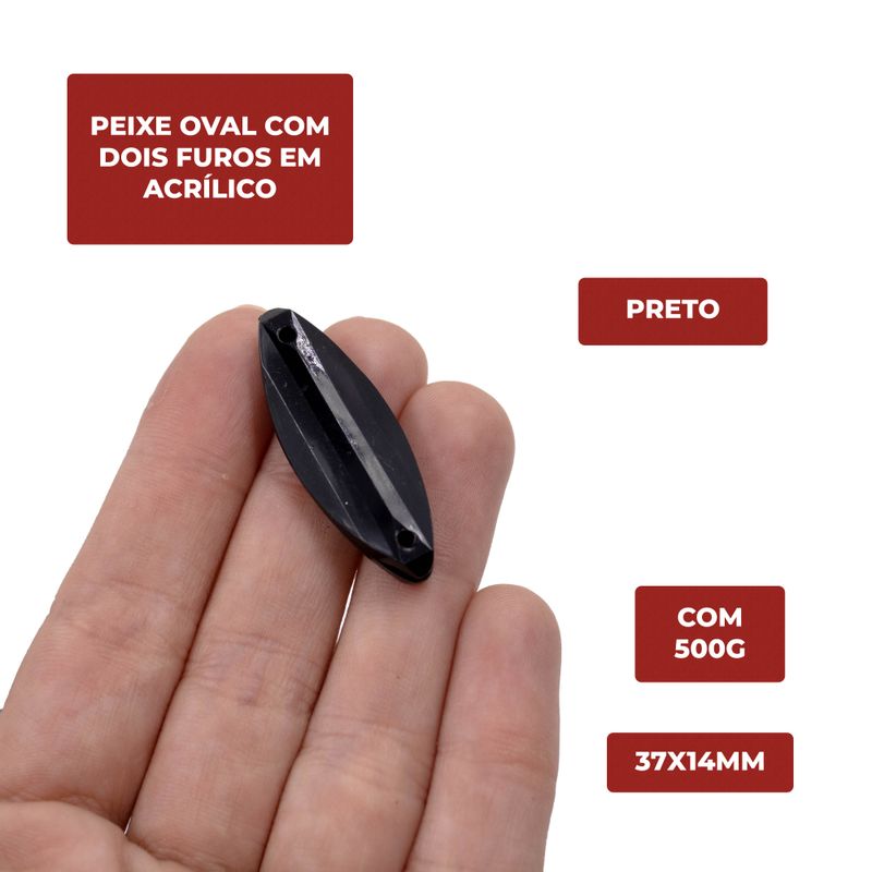 PEIXE-OVAL-COM-DOIS-FUROS-37X14MM-EM-ACRILICO-COM-500G---072---PRETO