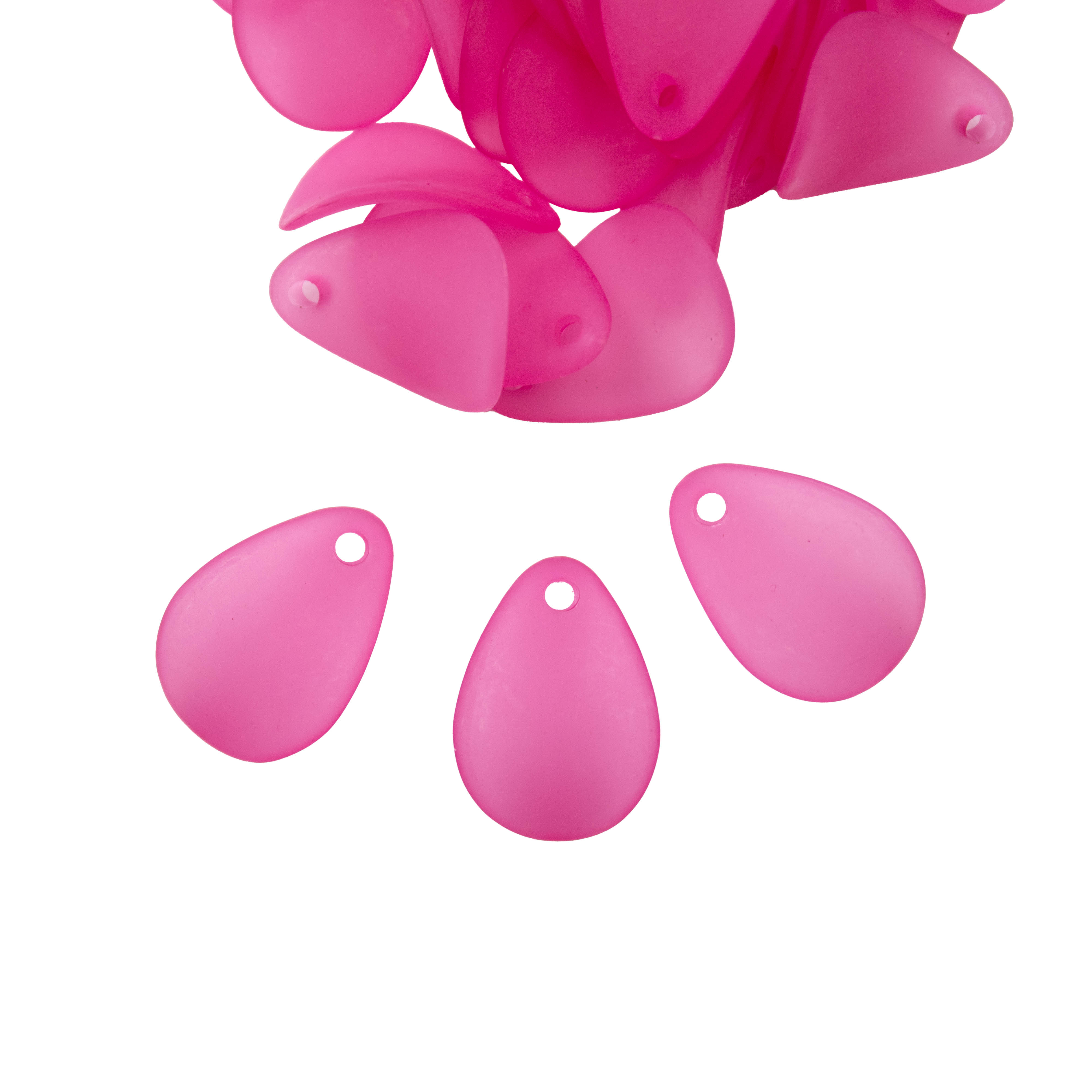 PINGENTE-PETALA-FOSCA-12X17MM-EM-ACRILICO-COM-500GR-007---ROSA-PINK