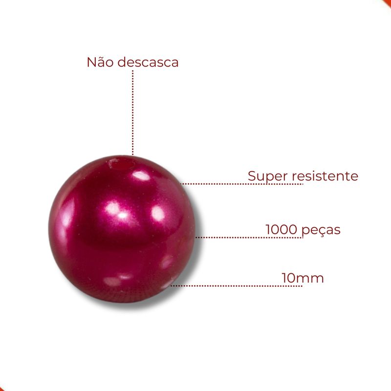 PEROLA-INTEIRA-COM-FURO-10MM-EM-ABS-COM-500GR-201---VERMELHO-Z1