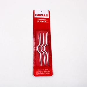 AGULHA DE TRANÇA COM 3 MM EM ALUMINIO CIRCULO