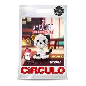 KIT AMIGURUMI CIRCULO CÃES E GATOS