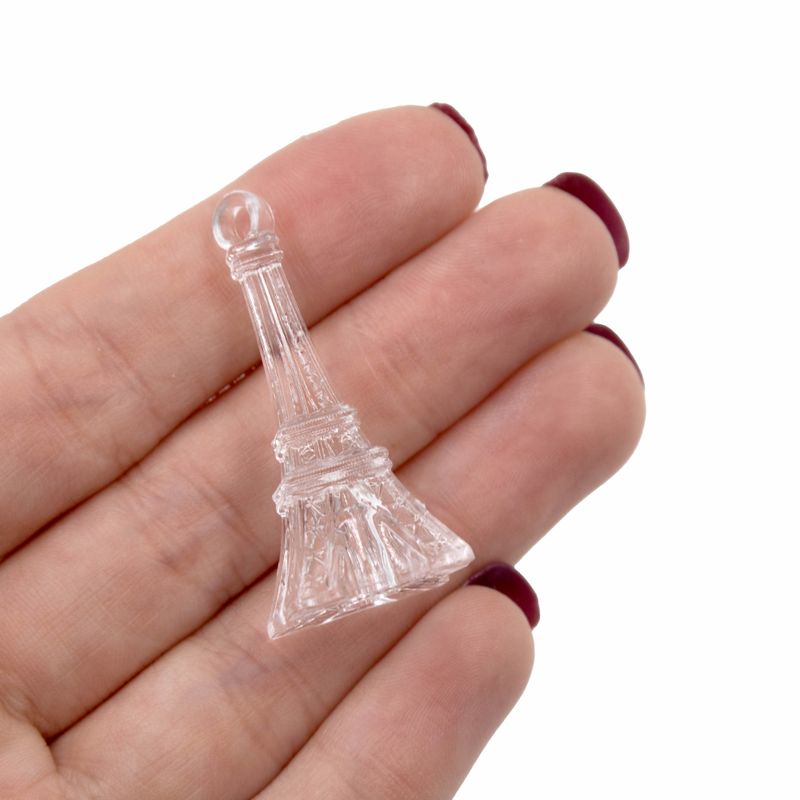 PINGENTE-TORRE-EIFFEL-40X17MM-EM-ACRILICO-COM-500G---CRISTAL-TRANSPARENTE