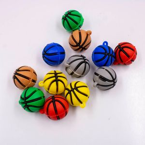 PINGENTES BOLA DE BASQUETE 50MM EMBORRACHADO COM 02 PEÇAS