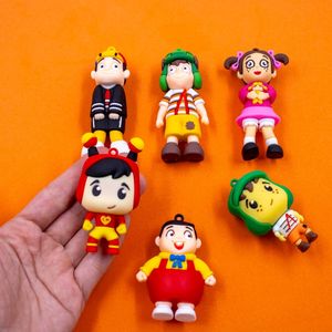 PINGENTES TURMA DO CHAVES 70MM EMBORRACHADO COM 06 PEÇAS