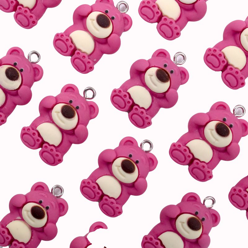 PINGENTE-TOY-STORY-URSO-LOTSO-17X25MM-EM-RESINA-COM-10-PECAS---213---ROSA-Z13