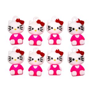 PINGENTE HELLO KITTY 25MM EMBORRACHADO COM 10 PEÇAS