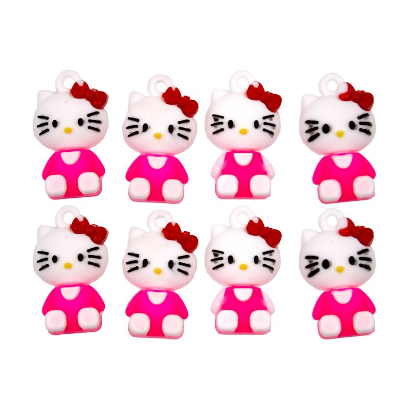 PINGENTE-HELLO-KITTY-25MM-EMBORRACHADO-COM-10-PECAS---240---ROSA-Z40