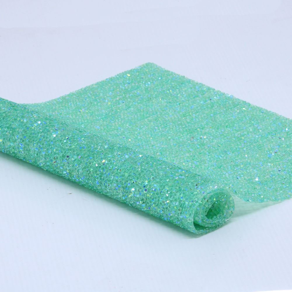 MICRO-MANTA-FAIXA-STRASS-24X40CM-EM-RESINA-UNIDADE-256---VERDE-Z56