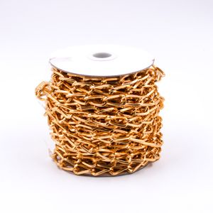 CORRENTE ALUMINIO CARTIER TORCIDO 9X22MM COM 10 METROS