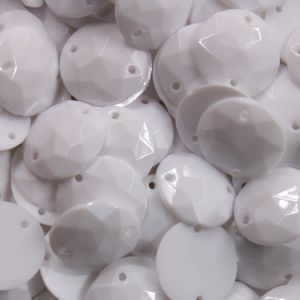 CHATON PARA COSTURA REDONDO SEXTAVADO 14MM EM ACRILICO COM 50GR