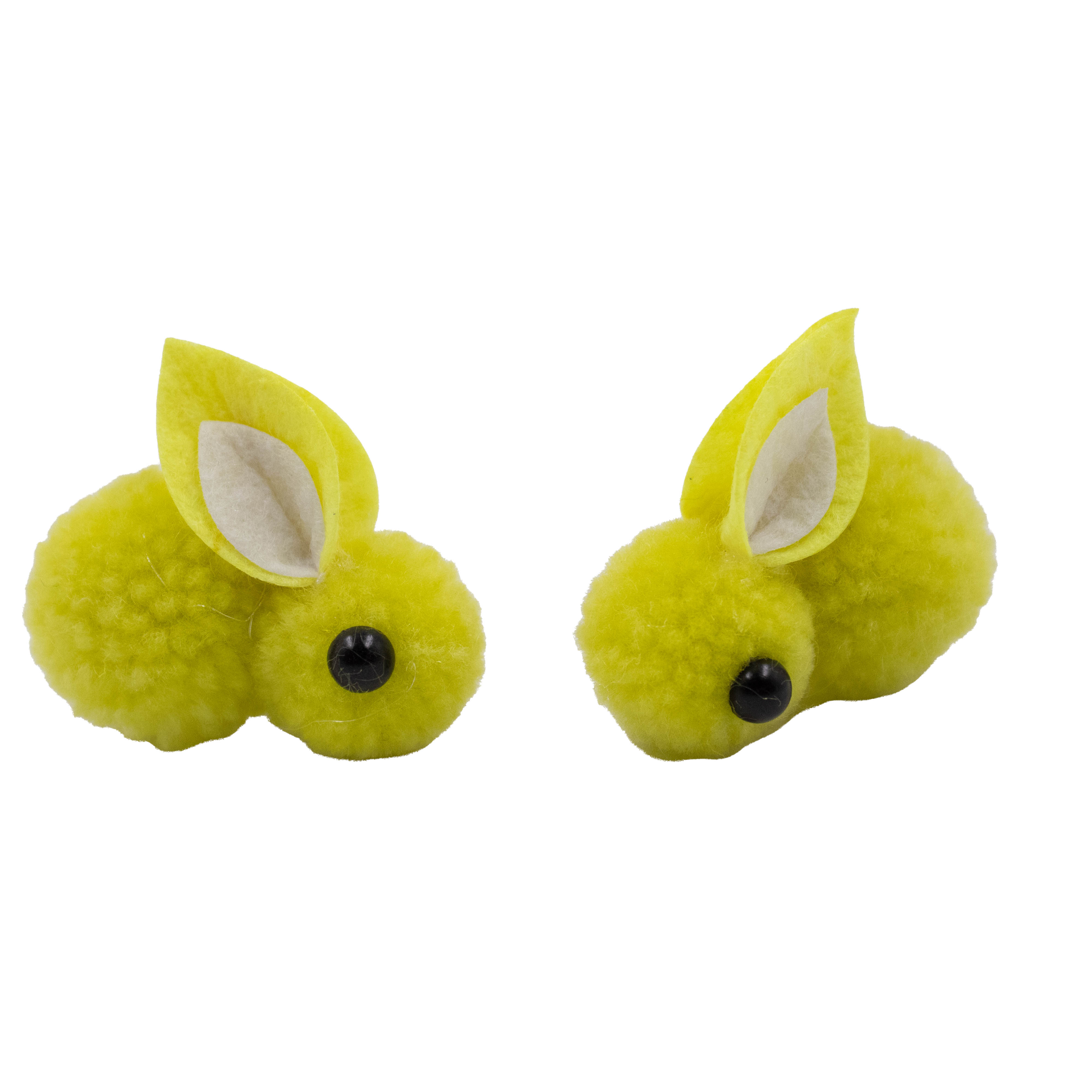 POMPOM-COELHO-40MM-EM-POLIESTER-COM-50-PECAS---AMARELO-BEBE