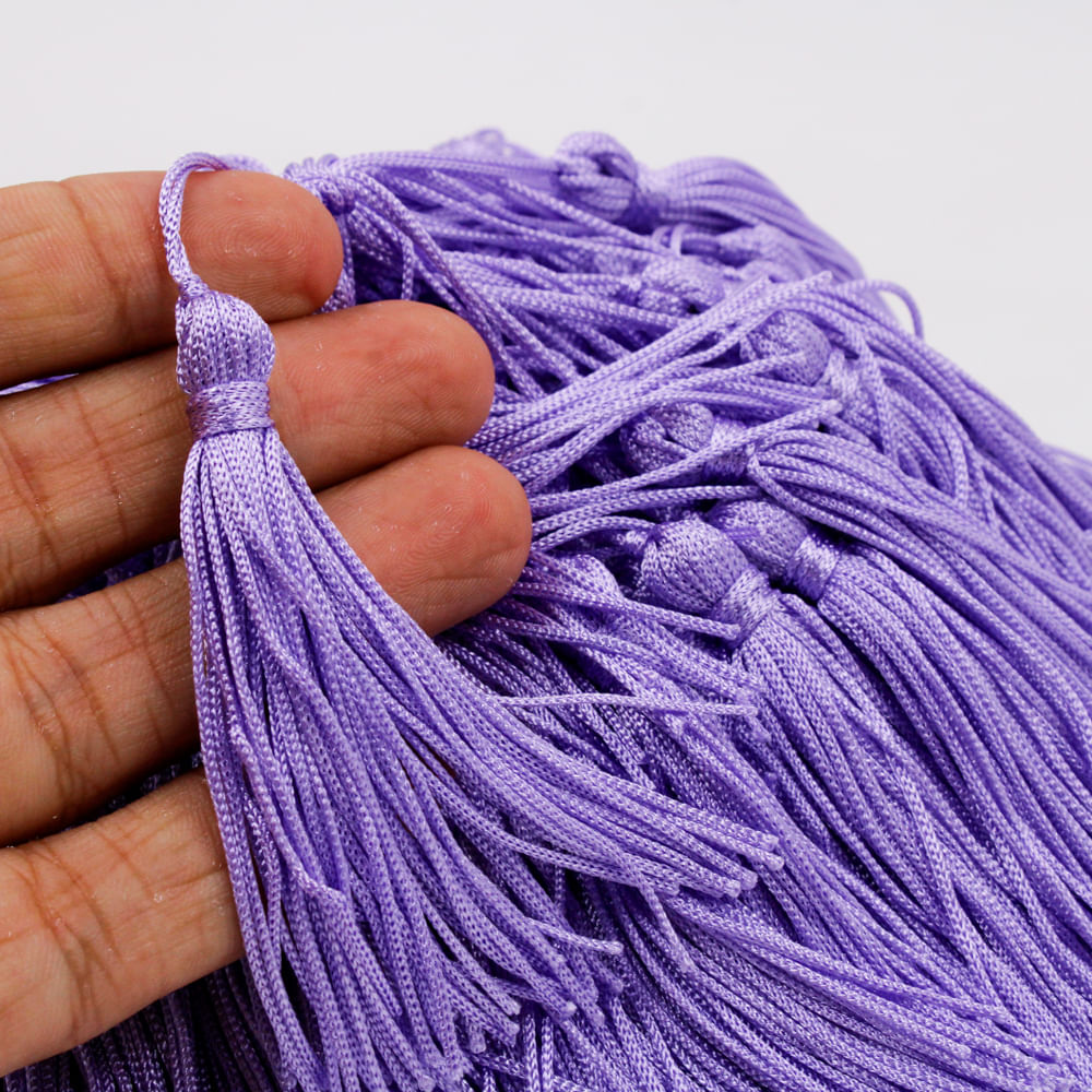 PINGENTE-POMPOM-TASSEL-70MM-EM-POLIESTER-COM-100-PECAS-211---LILAS-Z11