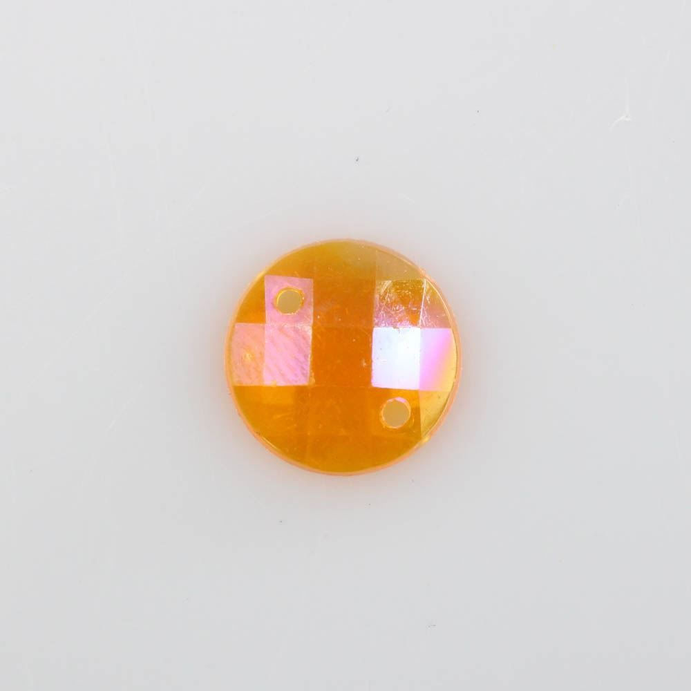 CHATON-PARA-COSTURA-REDONDO-SEXTAVADO-IRISADO-12MM-EM-ACRILICO-250GR-921C---LARANJA-AB