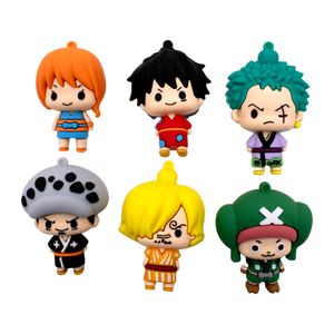 PINGENTES PERSONAGENS ONE PIECE 60MM EMBORRACHADO COM 12 PEÇAS