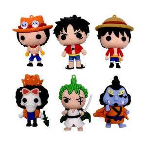 PINGENTE ONE PIECE 65MM EMBORRACHADO COM 12 PEÇAS