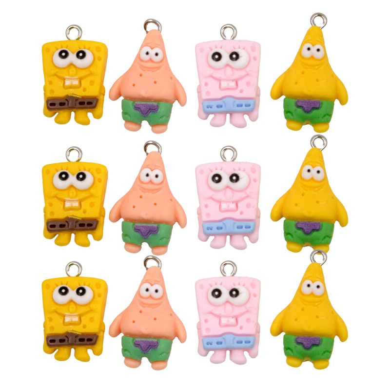 KIT-PINGENTE-BOB-ESPONJA-E-PATRICK-22MM-EM-RESINA-COM-100-PECAS---103---COLORIDO