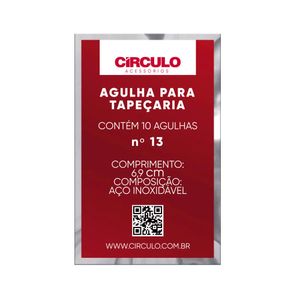 AGULHA PARA TAPEÇARIA N° 13 CIRCULO