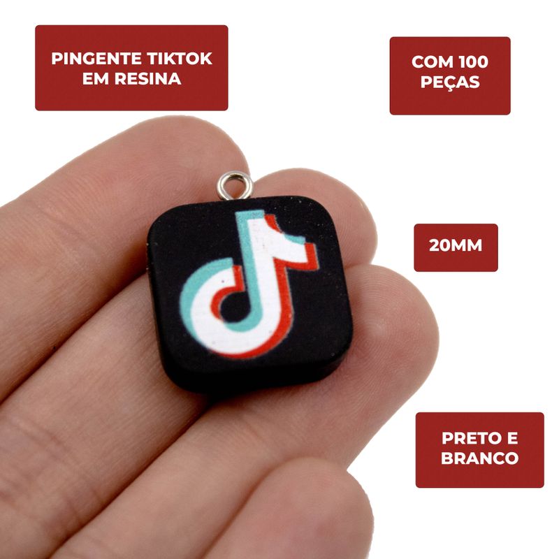 PINGENTE-TIKTOK-20MM-EM-RESINA-COM-100-PECAS---PRETO-E-BRANCO