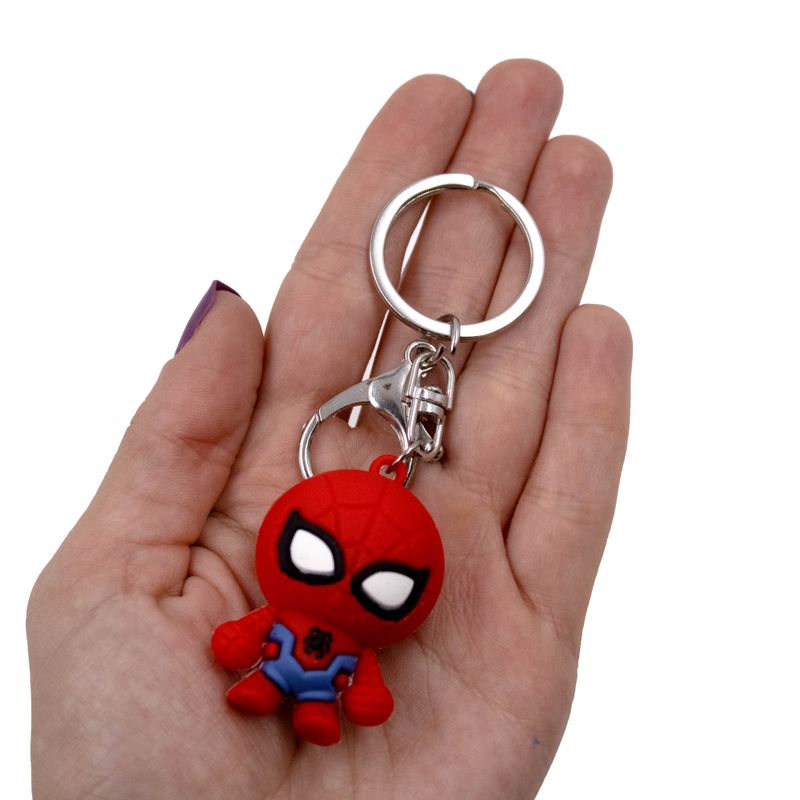 PINGENTE-HOMEM-ARANHA-30X50MM-EMBORRACHADO-COM-12-PECAS---201---VERMELHO