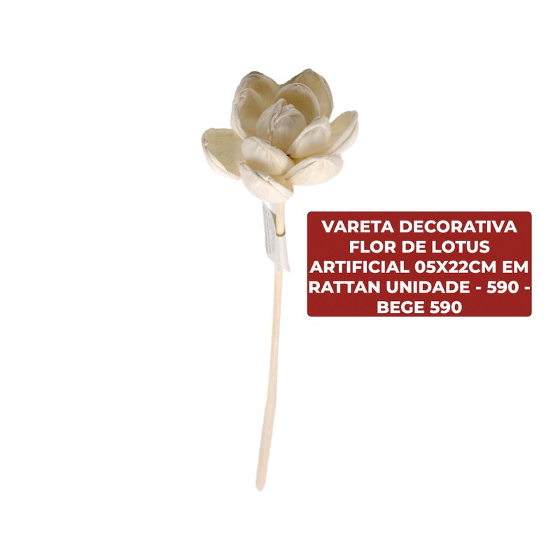 VARETA-DECORATIVA-FLOR-DE-LOTUS-ARTIFICIAL-05X22CM-EM-RATTAN-UNIDADE---590---BEGE-590