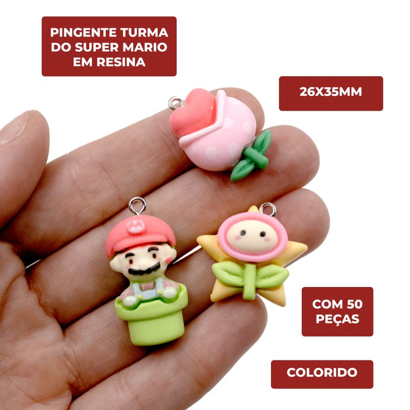 PINGENTE-TURMA-DO-SUPER-MARIO-26X35MM-EM-RESINA-COM-50-PECAS---103---COLORIDO