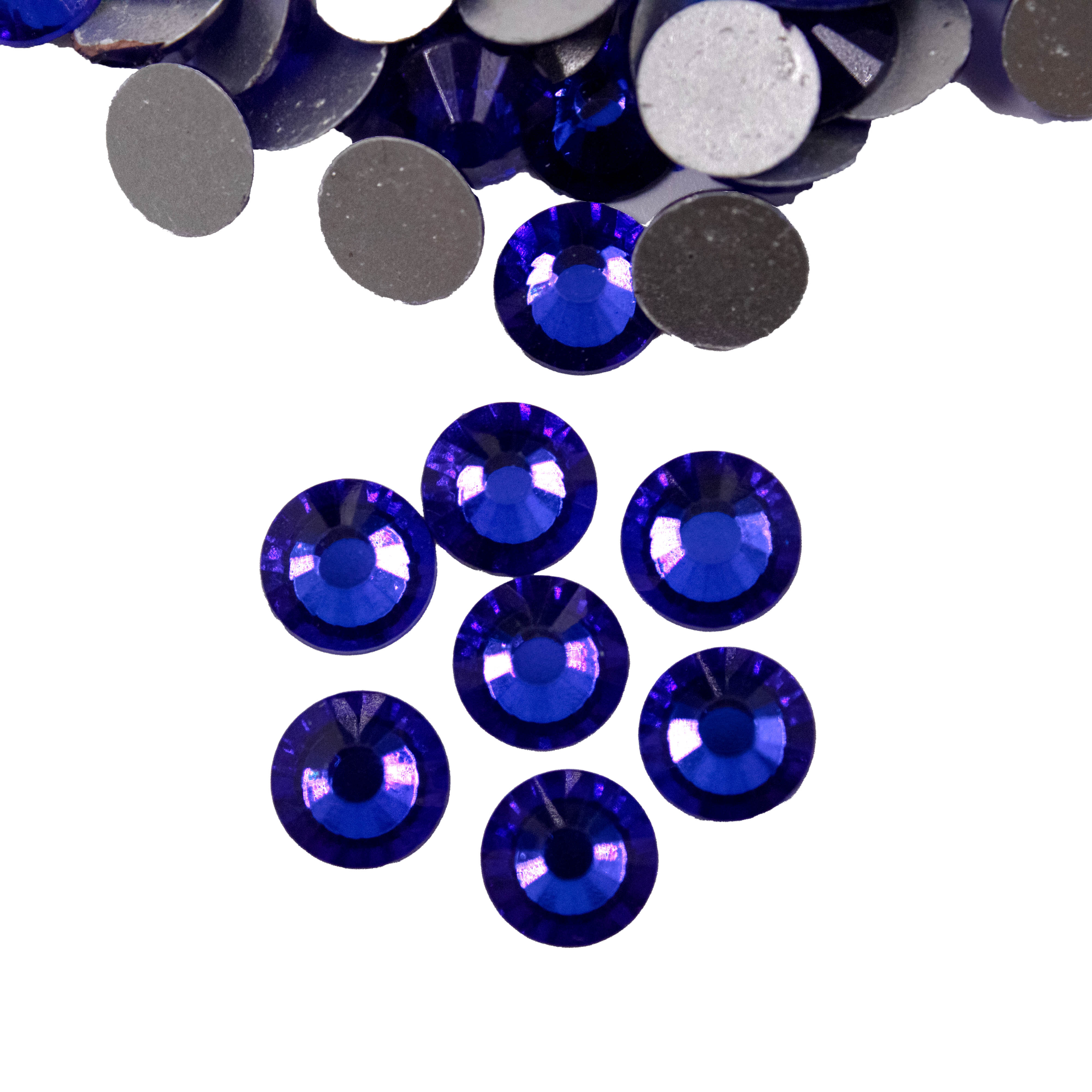 CHATON-PARA-COLAGEM-REDONDO-SS40-EM-CRISTAL-COM-144-PECAS-237---AZUL-ROYAL-Z37