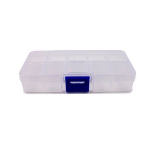 CAIXA ORGANIZADORA COM 10 DIVISORIAS 12X6X2CM EM PLASTICO