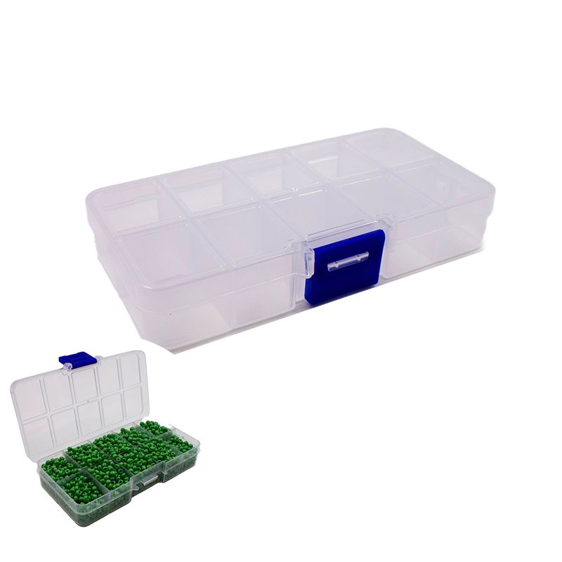 CAIXA-ORGANIZADORA-COM-10-DIVISORIAS-12X06X2CM-EM-PLASTICO---CRISTAL-TRANSPARENTE